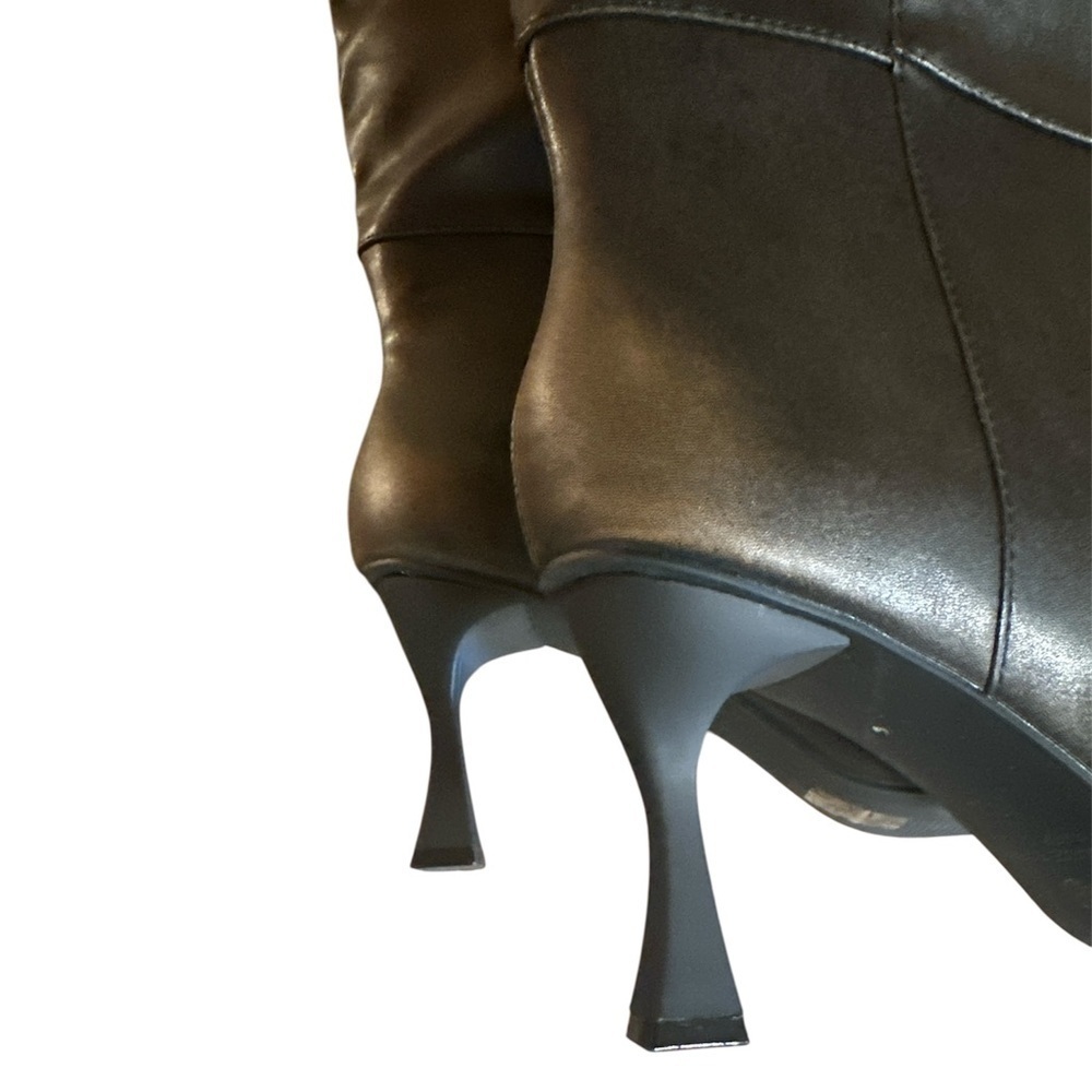 Oasis Society Pull On Pointed Toe Knee High Boots Faded Black Womens Size 10 - Picture 10 of 15